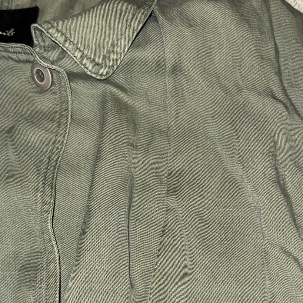 Rails Barclay Linen Blend Button Front Utility Jacket Medium - Picture 6 of 13